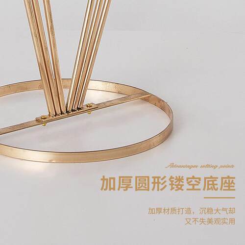 跨境婚庆道具舞电镀铁艺花架路引台到处桌花签器台装饰落T地NPC花