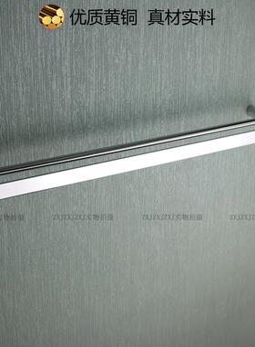 铜双杆巾架轻奢浴巾架挂杆不锈钢0毛4浴室HZC晾毛巾3杆全打孔60cm