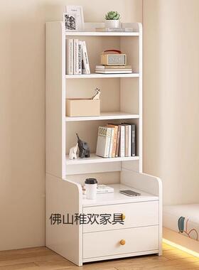 实木书床柜卧室加高多功能42248床边架柜约现代小简户型储物架头