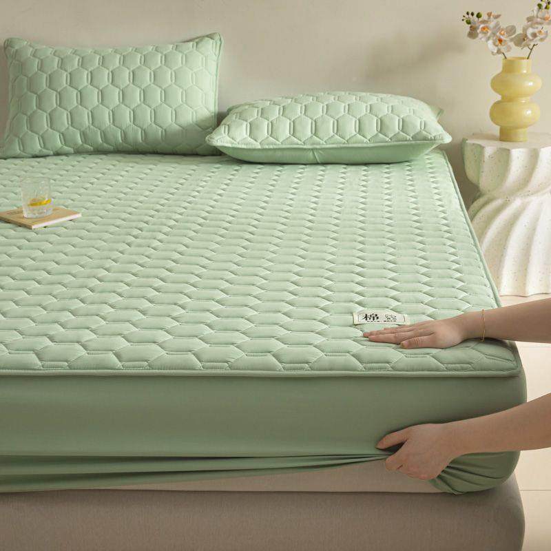 厂家直供A类母婴全棉床思笠床罩加厚三件席梦防尘包保围全护套绗,床上用品,床裙,淘宝优惠券,粉丝福利购,淘宝优惠卷