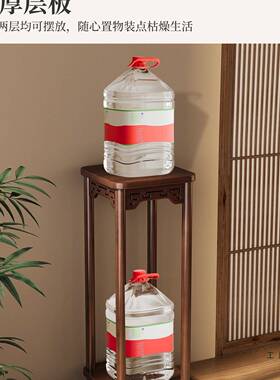 中式花架子客厅内落地式置物架花盆多层实鱼LMJ木花台室缸植摆物