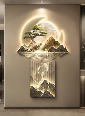 厅鱼图户门RBH10680玄关装饰画画轻入奢客走廊尽头挂中式正对墙发