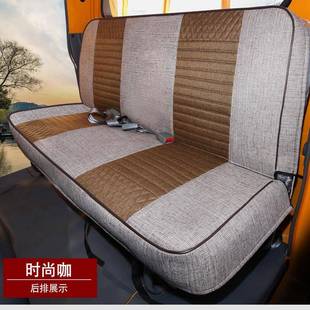 庆铃925五十铃KV100P00P00P双排7货专车用6全包围亚麻布座椅套