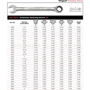 Gar9010Wrench英制开口e棘轮两用扳手516寸90/10
