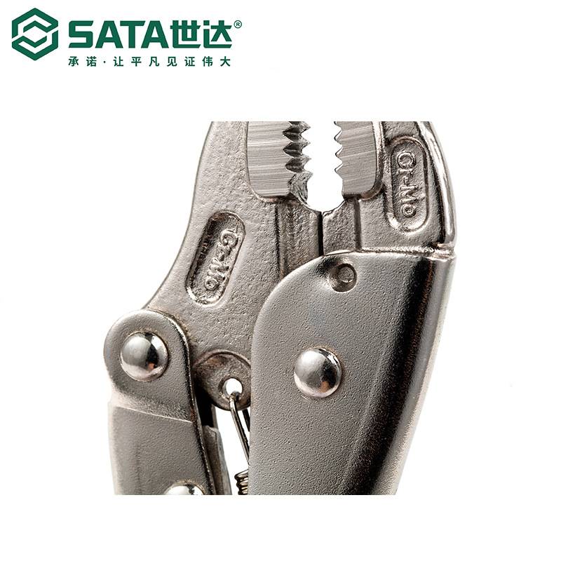 SATA世达工具5寸7寸10寸圆口带刃大力钳夹钳子71101/71102/71103