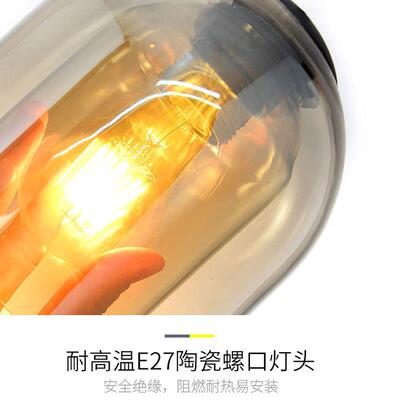 3458简约工业风走廊装双层玻璃罩壁灯厅饰明照灯具设计师灯饰客中