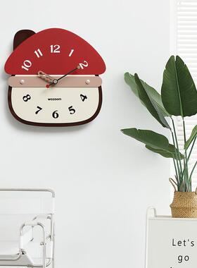 WOOM免打孔奶Z油2风挂钟客厅时钟025新款现代创O意钟TYOS838表挂