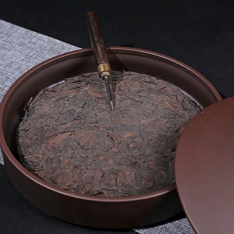 紫砂号大茶饼cyg0011密封罐醒茶储茶罐分层密封陶瓷家用一斤装存