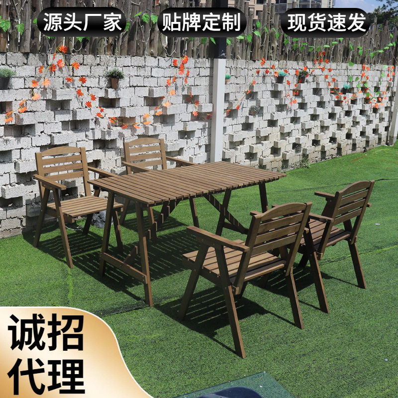 中式实木餐桌椅组合简易长方形桌家用现代简约小户型餐厅吃饭桌子