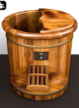 家459泡脚桶木桶过小腿用实木足浴桶木脚质桶洗脚盆木盆养生洗木