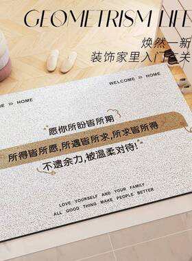 地垫垫入户门耐脏进门门口脚垫门大外2剪025新款可裁玄关丝圈Fiow