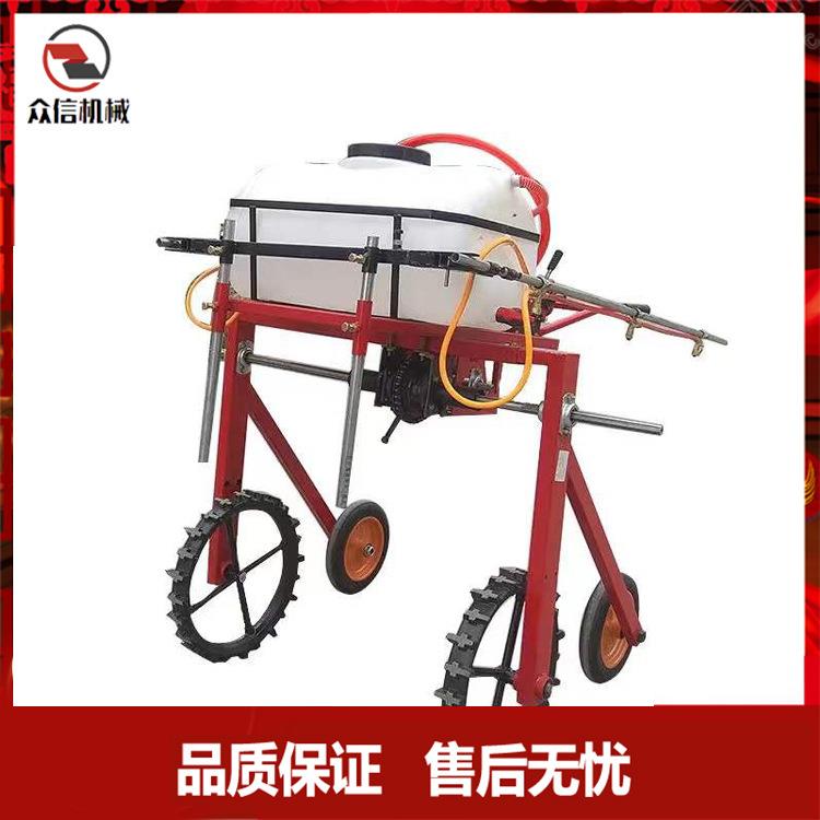 手推喷雾高压农用小麦玉米手扶式喷杆自走式高架喷药机小型汽油