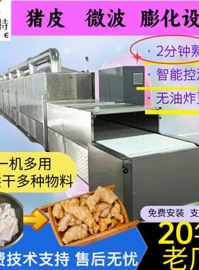 猪皮膨化设备 食品微波烘干杀菌设备 猪肉快速脱脂机 盒饭加热机
