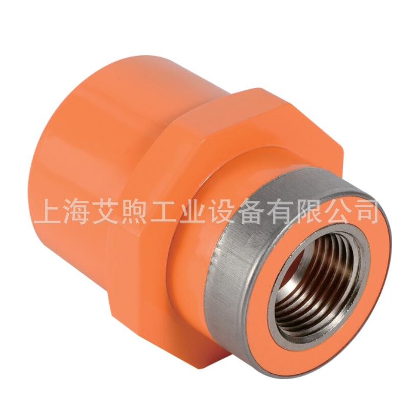 CPVC消防管用喷淋接头 PVC-C消防塑料管件螺纹内外丝接直通