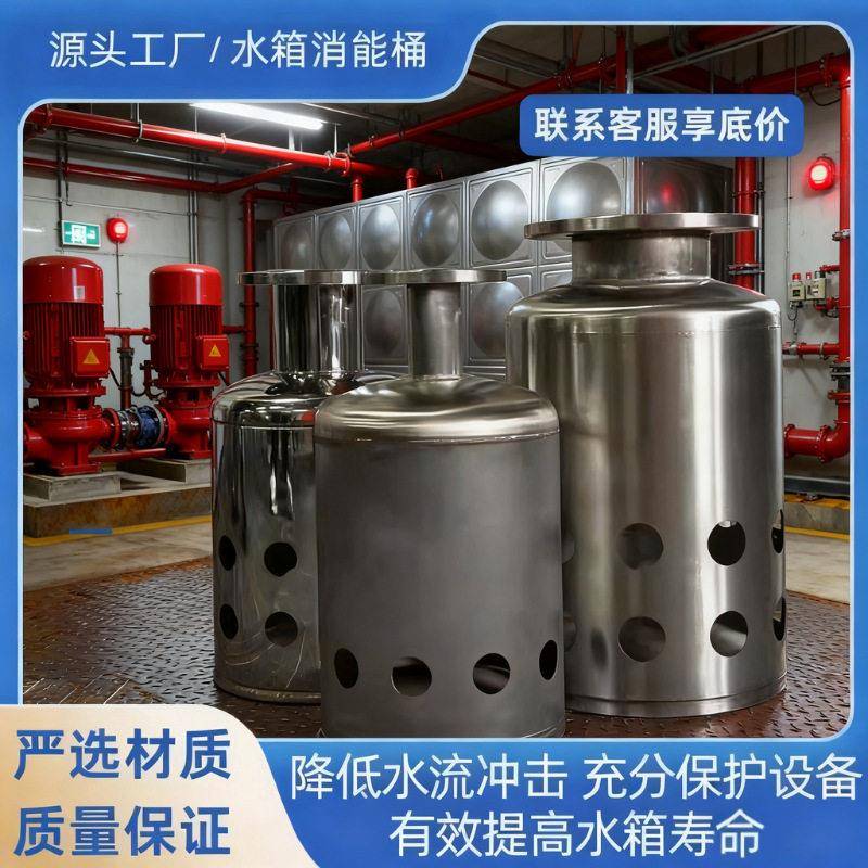 304316不锈钢水箱消能桶筒进水口缓冲装置二次供水食品化工消防用