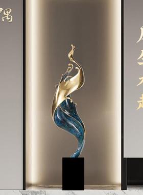 风生水起高档轻奢摆件玄关装饰电视柜酒柜高级感开 业乔迁新居礼