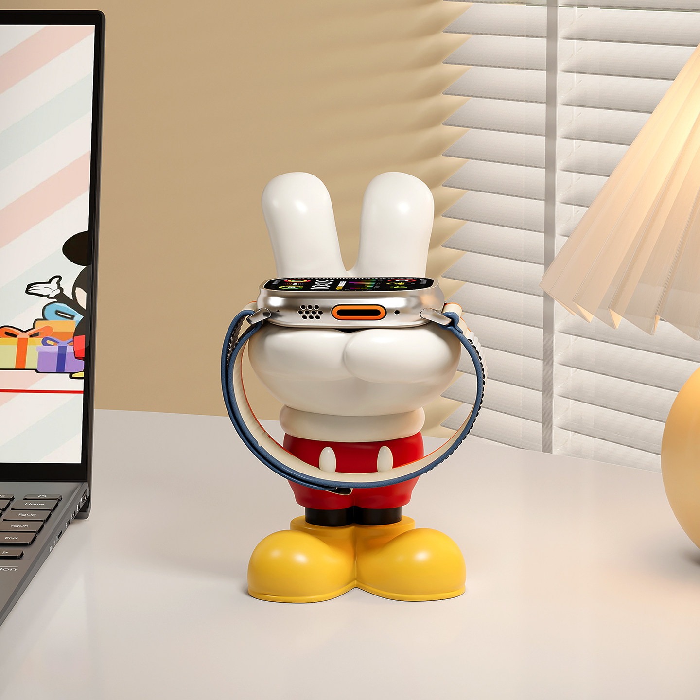 手表充电支架底座米奇摆件适用于华为苹果iwatch创意潮玩生日礼物,家居饰品,桌面摆件,淘宝优惠券,粉丝福利购,淘宝优惠卷