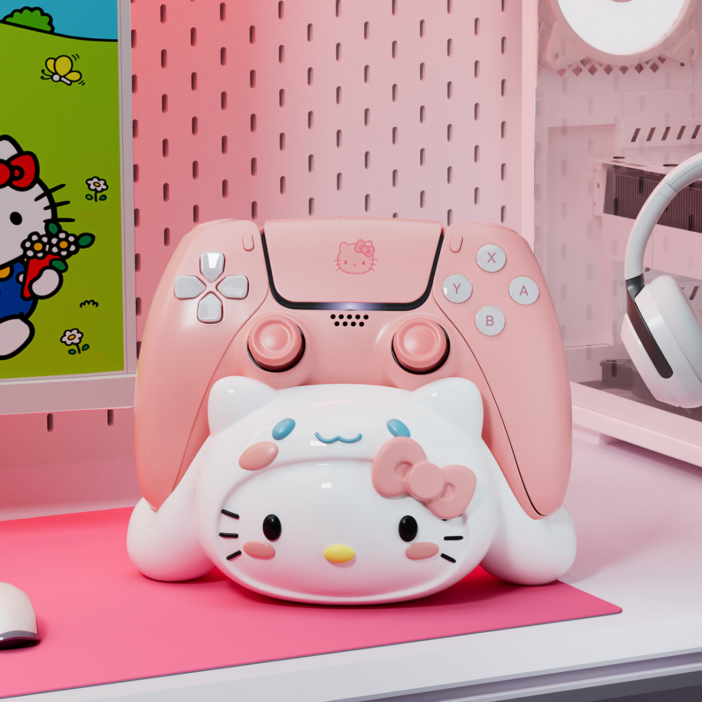 游戏手柄支架摆件Xboxps5底座通用展示架Switch收纳创意生日礼物