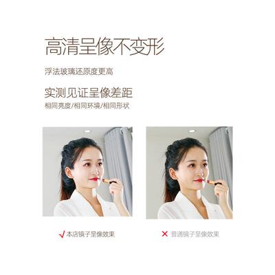 BTV4复古全中身地穿衣镜子新贴VZK墙自粘家用卧室免打孔粘挂墙式