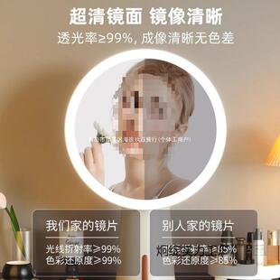 化妆镜灯光台带NTD式女宿舍桌面补小生镜子卧室梳妆台中国大陆无