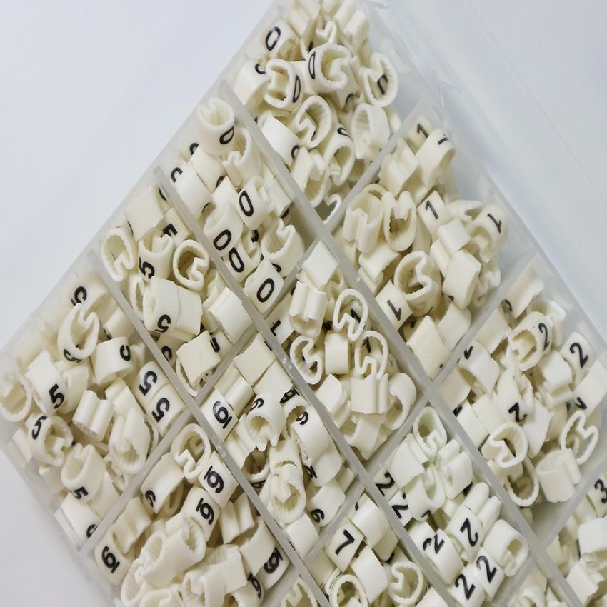 号码管数字管标白示管内齿套管0-9-+EIX-1.56.0平方色合套组装