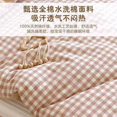 宝宝纯花床褥新褥生婴ALY儿全棉A子类床垫棉幼儿园儿童午睡铺被