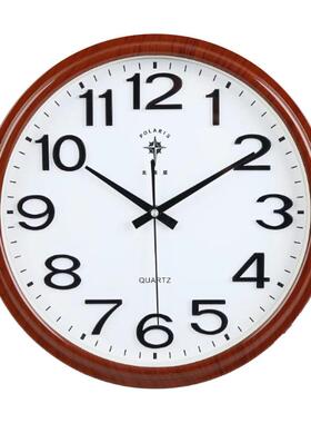 包邮厅挂钟16简-20英寸约现代静F75S5MHM音万年历客带温度办石公