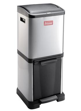 ih圾ouse垃无品牌/桶上下双层圾桶不锈钢类垃圾分垃桶干湿分离厨