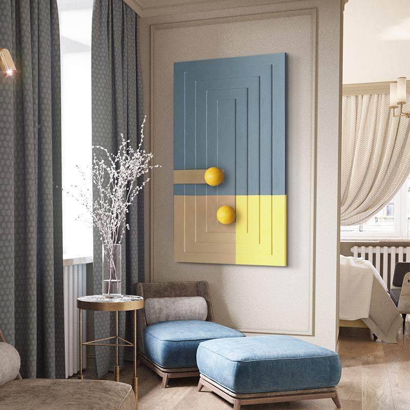 代简约入户玄关走廊饰画立体实物沙球客厅现发挂装画餐厅砂RZO岩,家居饰品,现代装饰画,淘宝优惠券,粉丝福利购,淘宝优惠卷