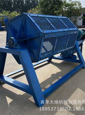 8刺00升角滚筒抛光机六废铁废料锈设408备去毛火除烧铁干磨机