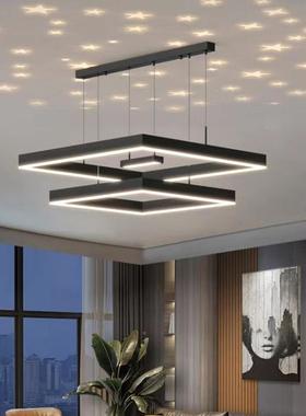 简约现代灯led客厅吊灯大气主合卧室灯轻奢房大厅全屋具组套46320