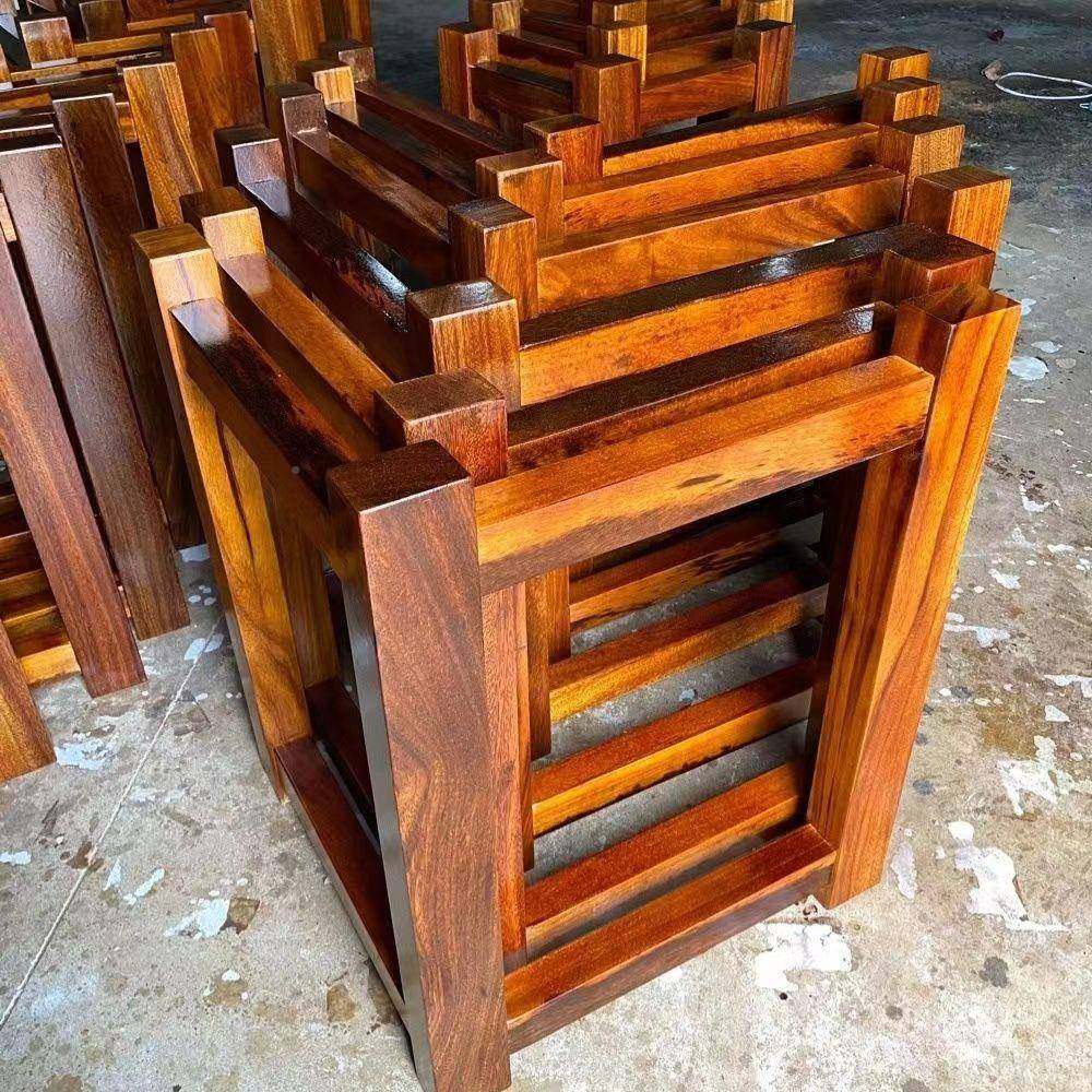 实木套桌子腿大板支撑脚茶餐桌台脚原木配工架字LYD架理石加厚大