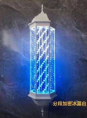 理店转灯超AL101241亮节能D户外防水发美发店挂墙式六灯角复古宫