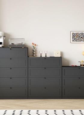 黑色艺家柜用钢制斗柜属收铁纳柜卧室金XCJ储物床头边玄关门厅装