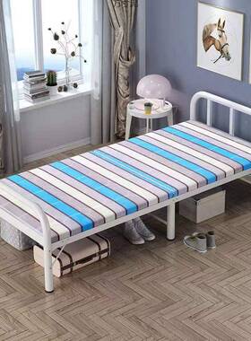 折叠床单人床便携家用成人简OXD出房板午睡易办公室租午休陪护硬