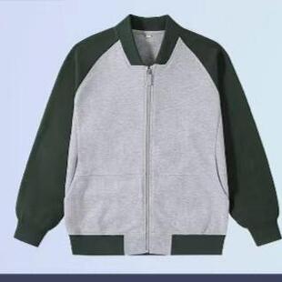 重庆市渝北两江小学校服同款绿色长袖毛衣棒球服校服长裤定制