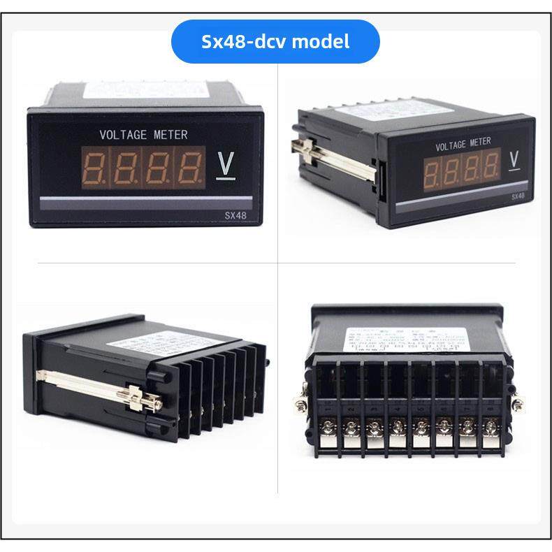 SX48-DCV数显仪表直流电压表DC20/200mV DC2/20/200/1000V面板表
