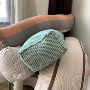 75cm长可拆洗 毯面料外皮长条颈椎枕 加长荞麦枕 纯棉老粗布四季