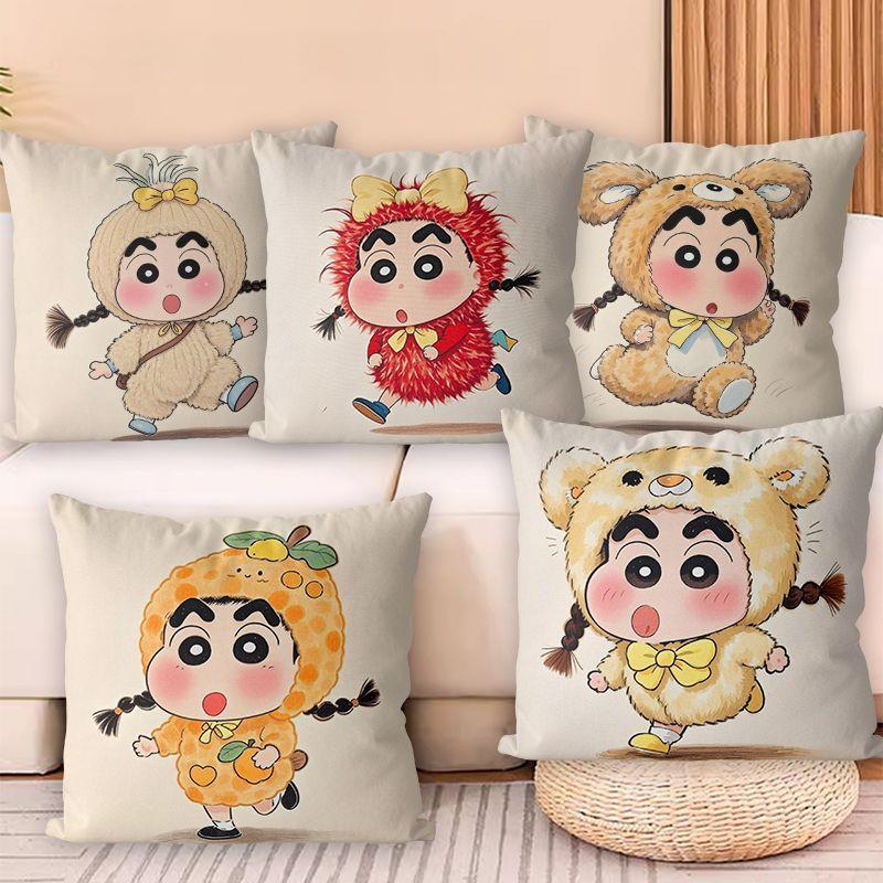 可爱蜡笔小新新款十字绣抱枕2025新款自己线 线绣家居沙发靠枕套