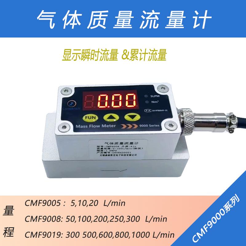 数显气体质量流量计表CMF9008/CMF9019测空气氮气氧气氩气二氧化
