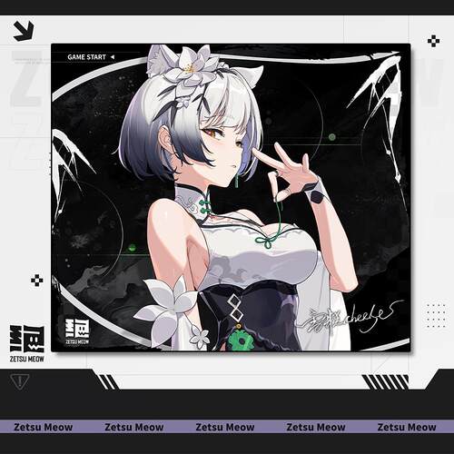 ZetsuMeow【雪糕cheese联名】中性均衡二次元电竞游戏专用滑鼠垫
