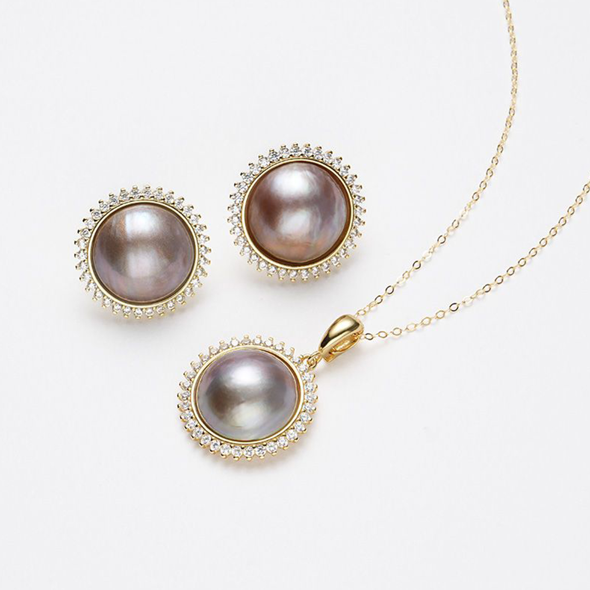 QUEENA.Z 新品设计师系列马贝两件套HJ691026025