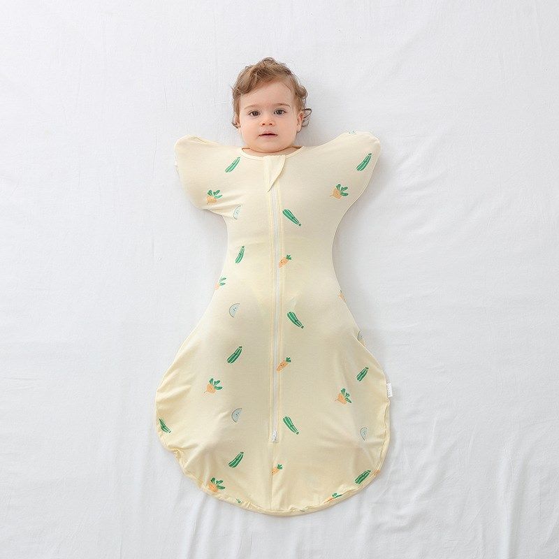 婴儿防惊跳睡袋超薄款防抓脸襁褓宝宝夏季产房包巾初生儿过渡睡袋