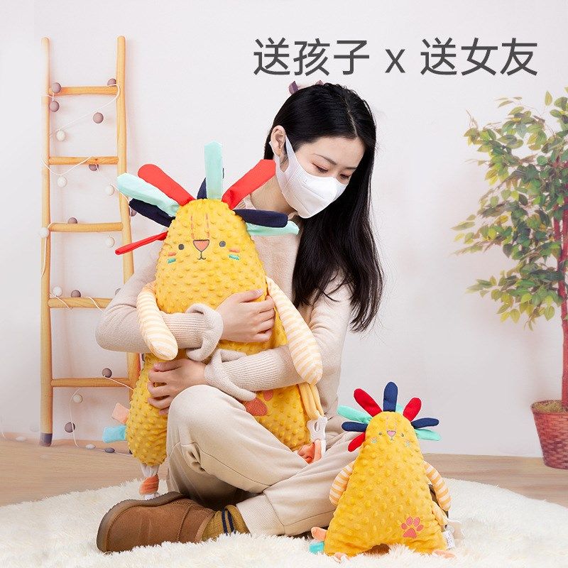 大号款 安抚巾婴儿可入口睡眠米莉马莉陪睡牙胶豆豆安抚巾玩偶