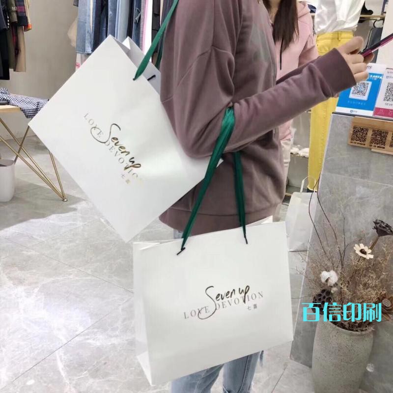 服装袋定做印logo购物手提袋子定制女服装店纸袋礼品袋手拎包装袋