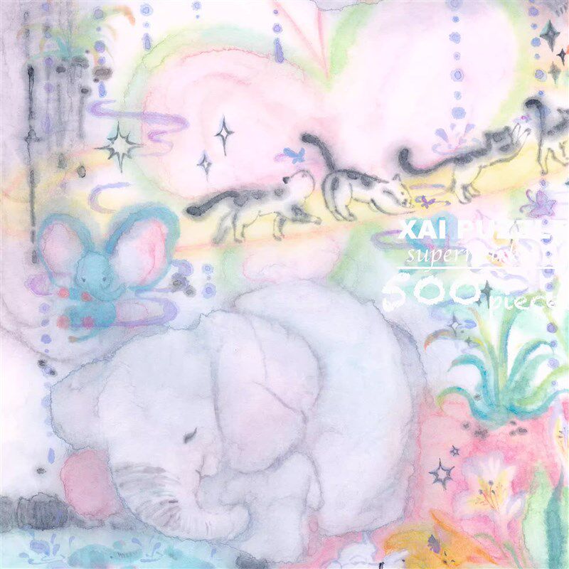 温柔疗愈《庄周梦蝶》中式拼图500片丝绒触感  53x38cm