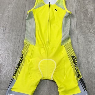夏季儿童铁三服骑行服铁人三项无袖连体衣骑行游泳跑步铁三服