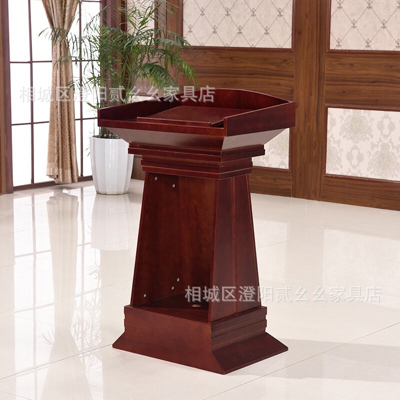 现代简约演讲台迎宾台接待台教师酒店前台桌婚礼多媒体讲台讲桌台