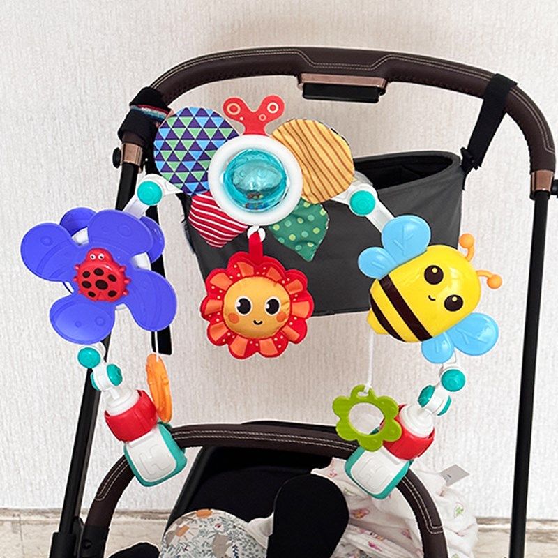 推车玩具挂件摇铃摇床婴儿床夹床铃支架子吊挂悬挂摇篮餐椅摇摇椅