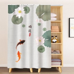 橱柜遮丑挡板柜子遮挡帘厨房门帘防油防水衣柜遮丑布帘鞋架防尘帘